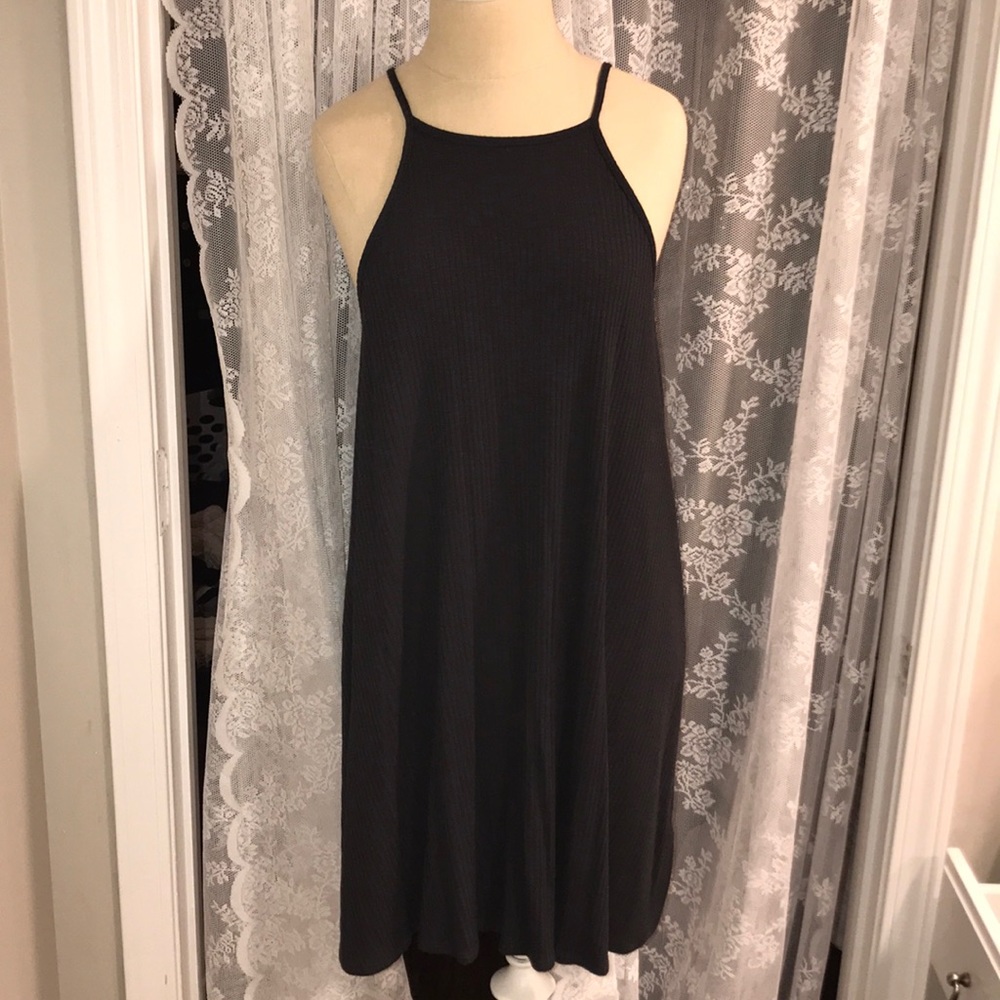 ‼️PRICE DROP‼️ Grey Halter T-Shirt Dress Women’s M